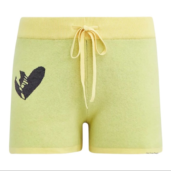 TORRID Luxe Cozy Lovesick Sweater Hoodie & Shorts Set Neon Yellow - Picture 8 of 9